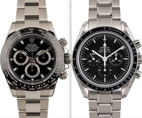 Omega Speedmaster vs Rolex daytona